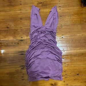 Purple mini dress